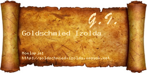 Goldschmied Izolda névjegykártya